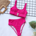 STRÓJ KĄPIELOWY WYSOKI STAN SEXY BIKINI RÓŻ.png