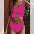 STRÓJ KĄPIELOWY WYSOKI STAN SEXY BIKINI RÓŻ.png