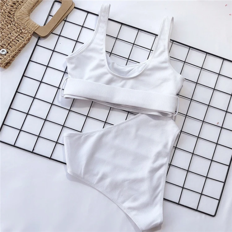 STRÓJ KĄPIELOWY WYSOKI STAN SEXY BIKINI BIAŁY.png