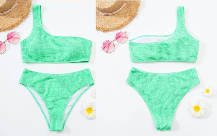 Strój Kąpielowy Bikini Wysoki Stan Zielony.jpg