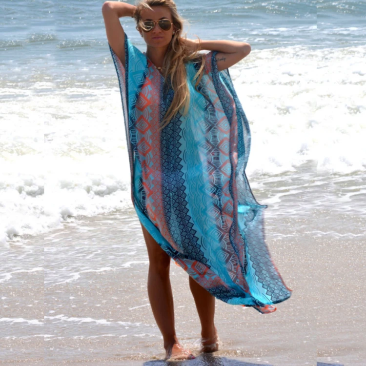 Pareo Letnia Tunika Sukienka Plażowa Narzutka Boho.png