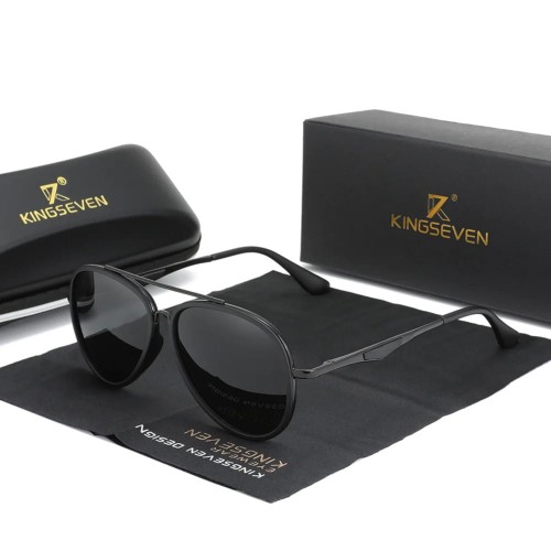 Okulary Przeciwsłoneczne Kingseven Uv400 Pilotki Black/Gray.jpg