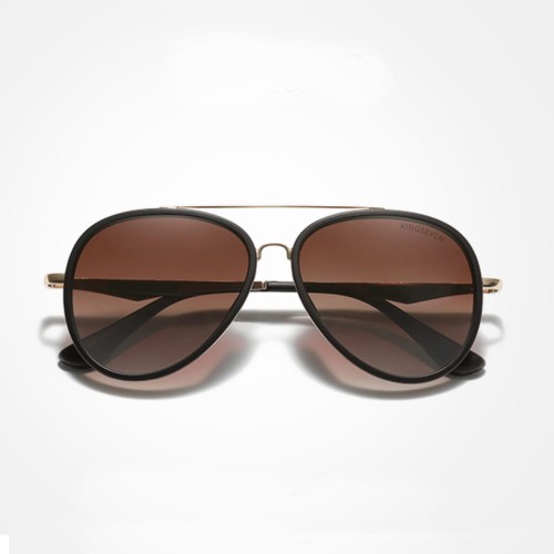 Okulary Przeciwsłoneczne Kingseven Uv400 Pilotki Gold/Brown.jpg