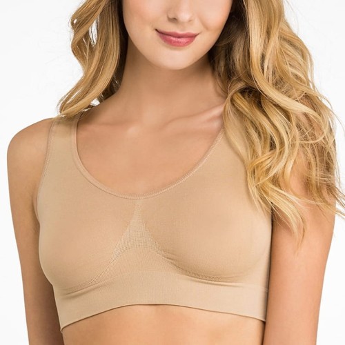 Biustonosz Stanik Sportowy Fitness Top Beż