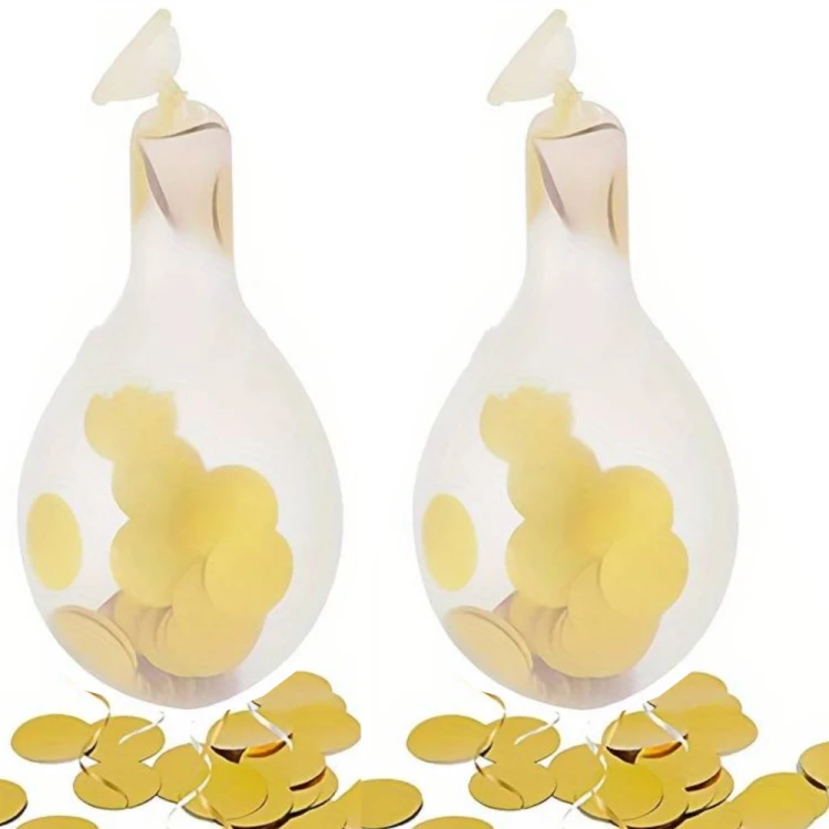 Zestaw Balonów Czarne Złote Konfetti 10 szt.png