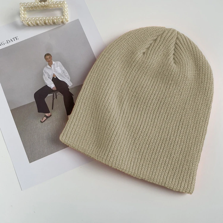 Czapka Rybacka Beżowa Dokerka Wywijana Beanie.png