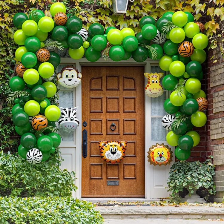 Zestaw Balonów Do Girlandy Balonowej Safari Zwierzątka ZOO 129 szt.png