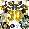 Stylowa Dekoracja Urodzinowa Na Impreze Happy Birthday.png