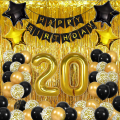 Zestaw Dekoracji Balony Na 20 Urodziny Kurtyna Party.png