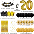 Zestaw Dekoracji Balony Na 20 Urodziny Kurtyna Party.png
