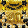 Zestaw Dekoracji Balony Na 40 Urodziny Kurtyna Party.png