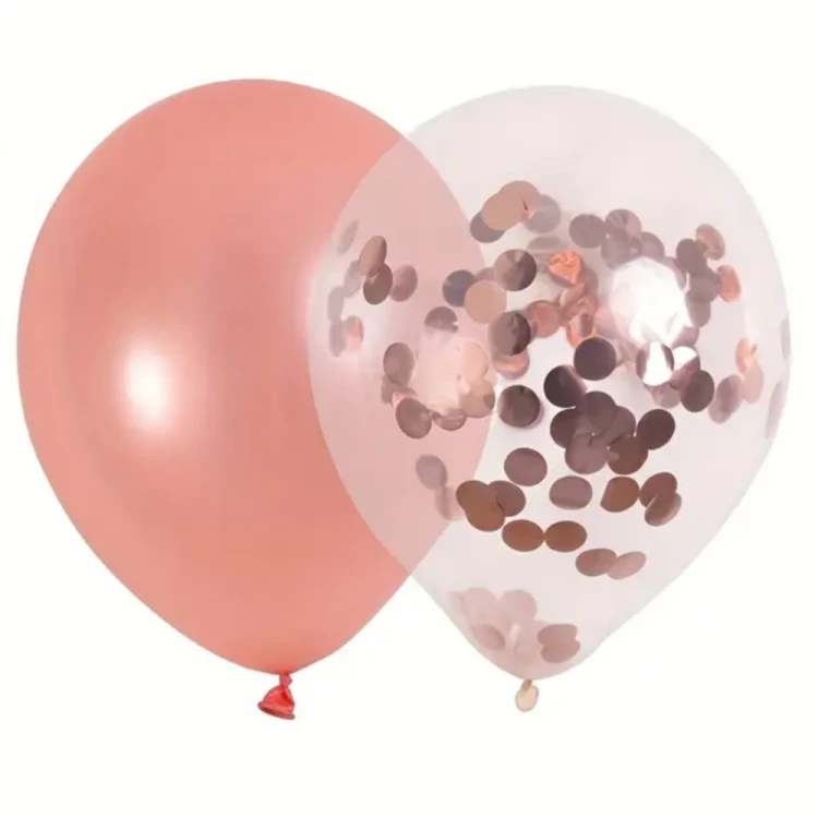 Zestaw Dekoracji Balony Konfetti Rose Gold Kurtyna.png