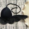 STRÓJ KĄPIELOWY KOSTIUM BIKINI KORONKA PUSH UP CZARNY.jpg