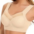 Bezszwowy Elastyczny Biustonosz Sportowy Beżowy.jpg