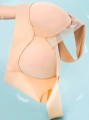 Bezszwowy Elastyczny Biustonosz Sportowy Beżowy.jpg