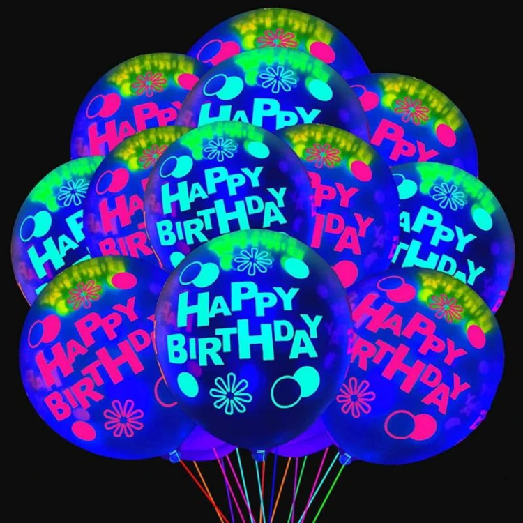 Zestaw Balonów Fluorescencyjnych Neon Happy Birthday 10 szt.jpg