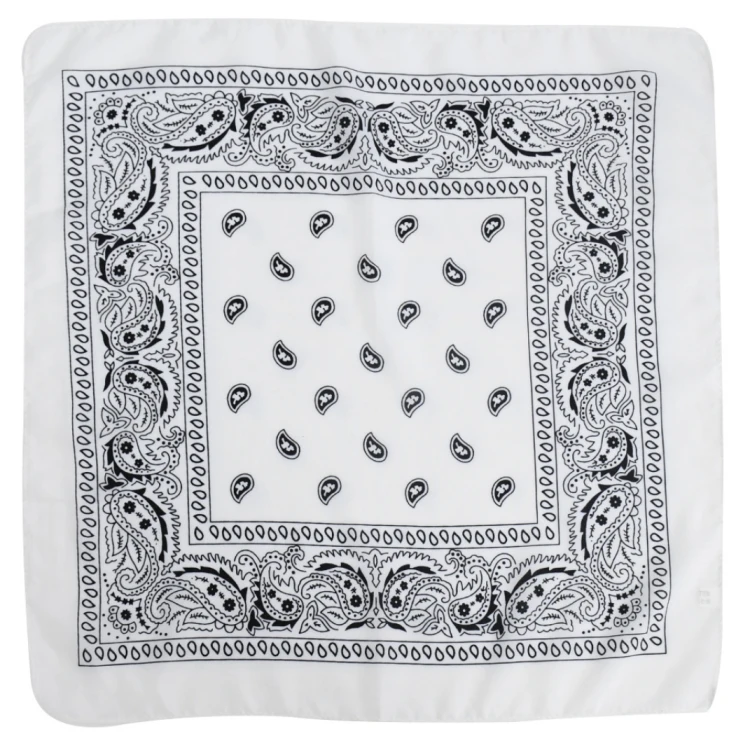 Bandamka Chusta Bandana Chustka Na Głowę Szyję Włosy Apaszka Bandama Biała