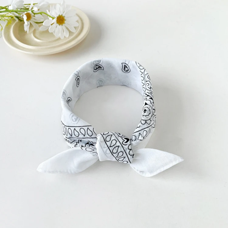 Bandamka Chusta Bandana Chustka Na Głowę Szyję Włosy Apaszka Bandama Biała