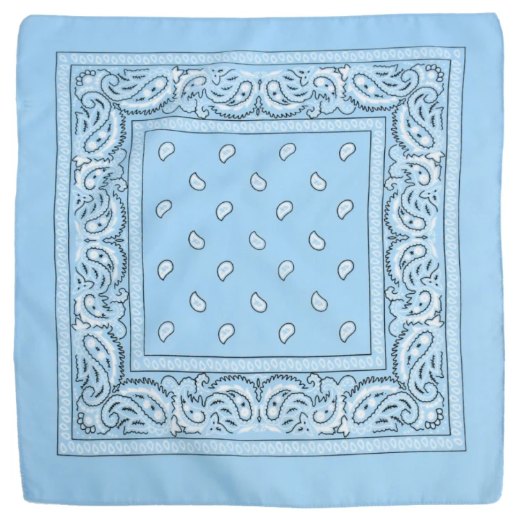 Bandamka Chusta Na Głowę Szyję Apaszka Bandana Błękit