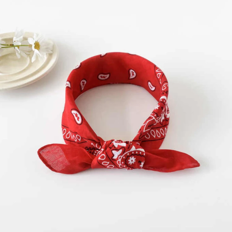 Bandamka Chusta Na Głowę Szyję Apaszka Bandana Czerwona