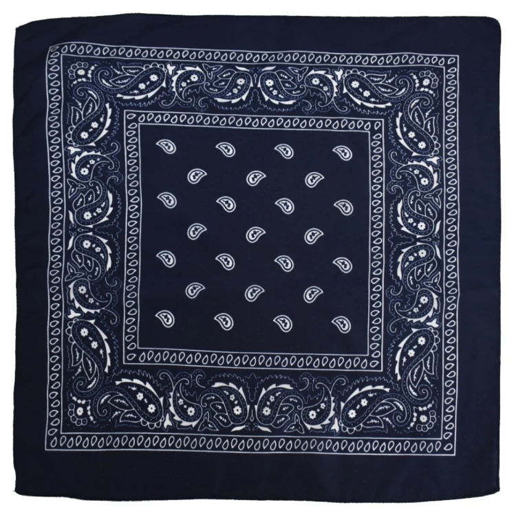 Bandamka Chusta Na Głowę Szyję Apaszka Bandana Granatowa