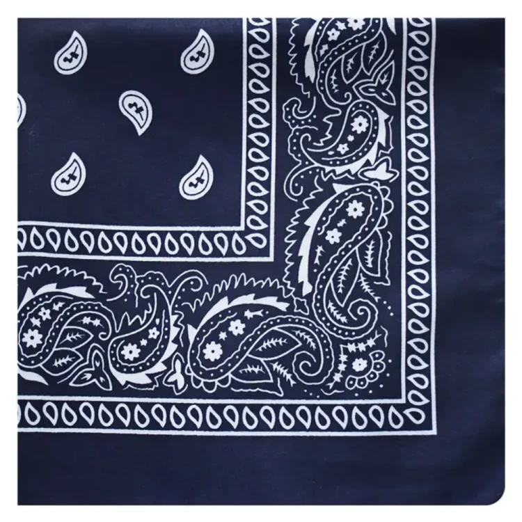 Bandamka Chusta Na Głowę Szyję Apaszka Bandana Granatowa