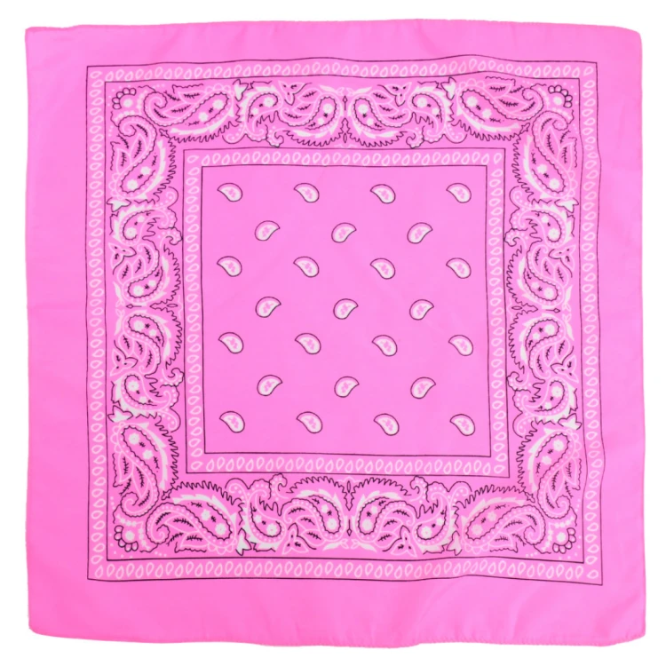 Bandamka Chusta Na Głowę Szyję Apaszka Bandana Różowa