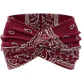 Opaska Do Włosów Szeroka Turban Elastyczna Bordo.png