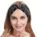 Opaska Do Włosów Szeroka Turban Elastyczna Czarna.png