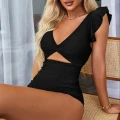 Strój Kąpielowy Jednoczęściowy Monokini Falbanki