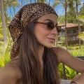 Chusta Damska Na Głowę Satynowa Apaszka Chustka Panterka