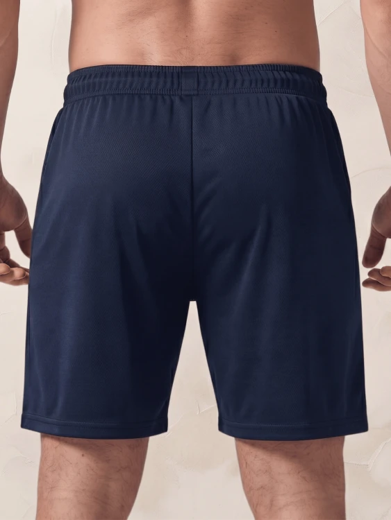 Spodenki Męskie Sportowe Szorty Z Gumką Granatowe.png