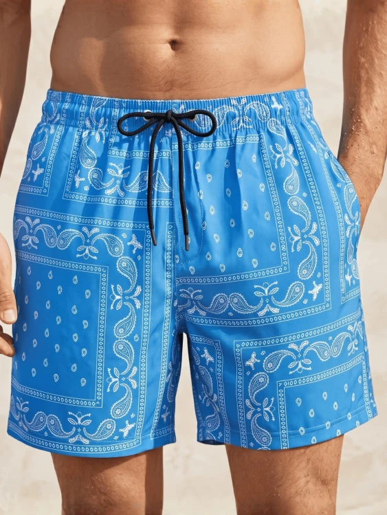 Spodenki Męskie Szybkoschnące Szorty Sportowe Niebieskie.png