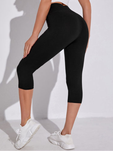 Legginsy Damskie Rybaczki Sportowe Czarne.png