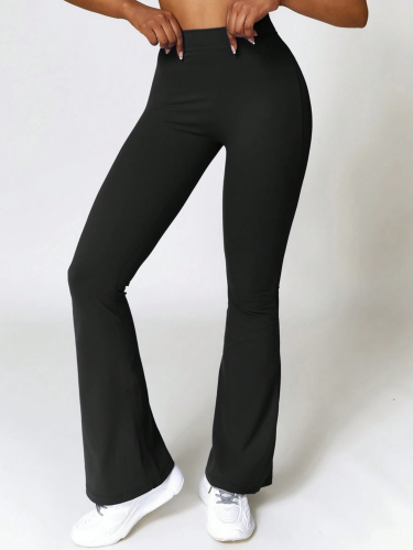 Legginsy Damskie Dzwony Czarne.png