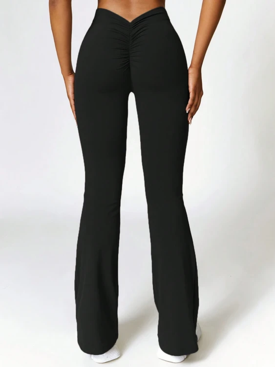 Legginsy Damskie Dzwony Czarne.png