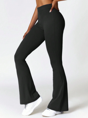 Legginsy Damskie Dzwony Czarne.png