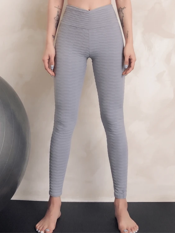 Modelujące Damskie Legginsy Fitness Szare.png