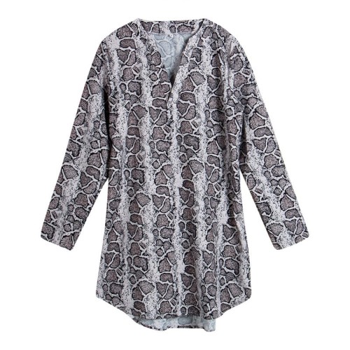LUŹNA SUKIENKA TUNIKA OVERSIZE TUBA PRINT SNAKE BLACK.jpg