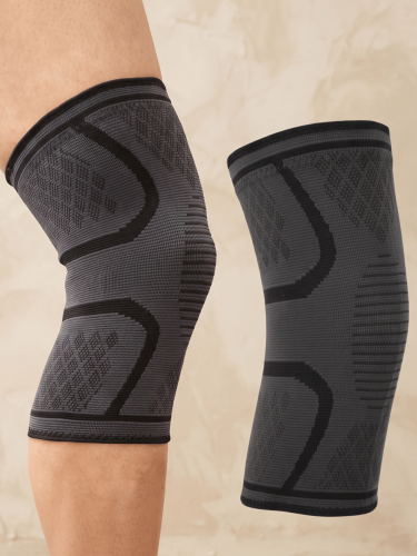Elastyczna Opaska Orteza Kolana Stabilizator Szary 1szt