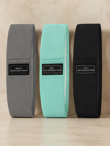 Zestaw 3 Gum Oporowych Materiałowych Hip Band Do Ćwiczeń