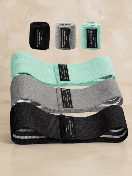 Zestaw 3 Gum Oporowych Materiałowych Hip Band Do Ćwiczeń