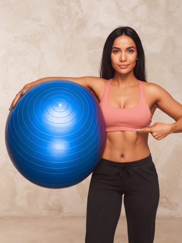 Piłka Gimnastyczna Do Ćwiczeń Fitness + Pomka 65 cm