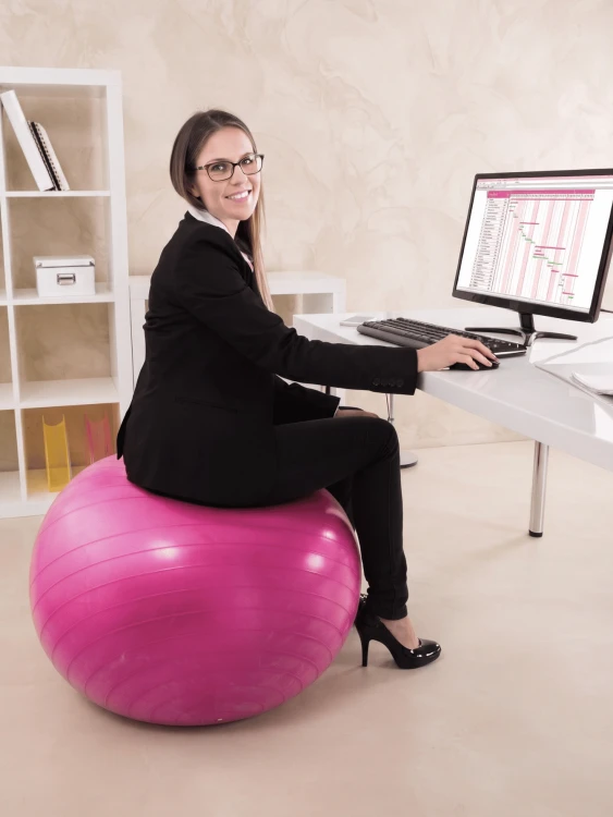 Piłka Gimnastyczna Do Ćwiczeń Fitness + Pomka 55 cm