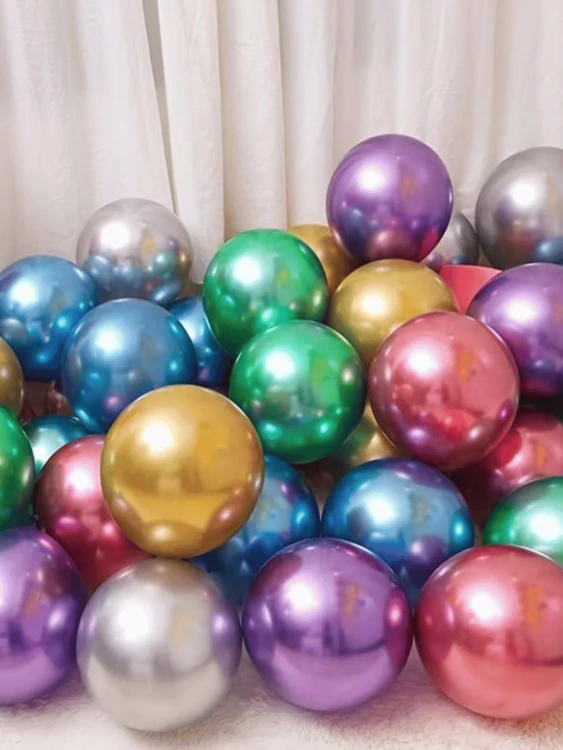 Metaliczne Kolorowe Balony Dekoracyjne Party