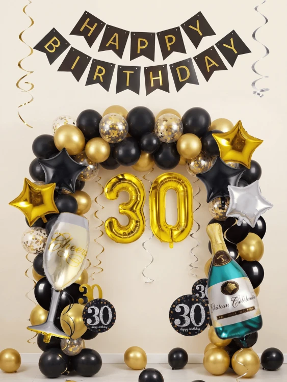Stylowa Dekoracja Urodzinowa Na Impreze Happy Birthday