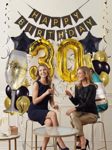 Stylowa Dekoracja Urodzinowa Na Impreze Happy Birthday
