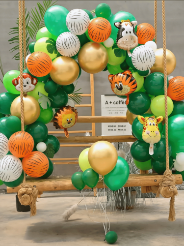 Zestaw Balonów Do Girlandy Balonowej Safari Zwierzątka ZOO 129 szt