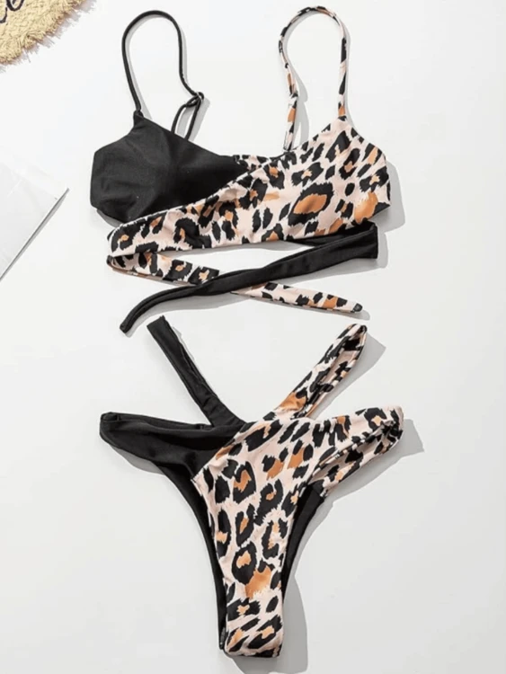 Strój Kąpielowy Sexy Bikini Panterka