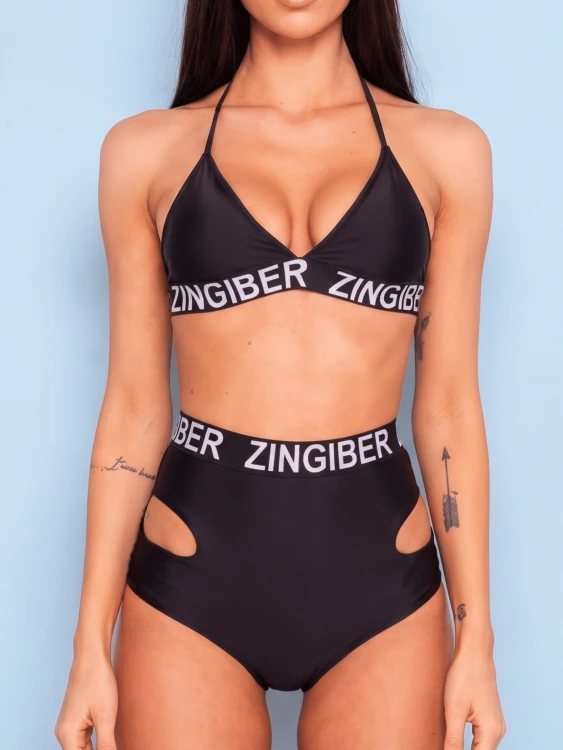 Strój Kąpielowy Sexy Bikini Wysoki Stan Strapsy